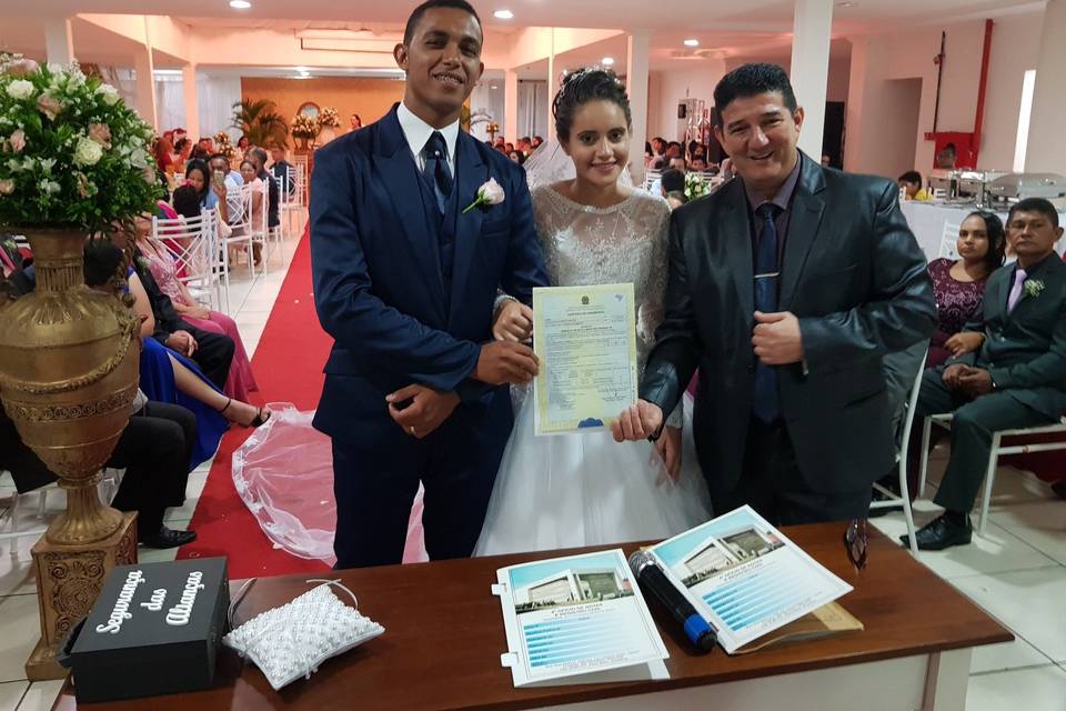 Juiz de Paz Eclesiástico e Celebrante Matrimonial Edvaldo Lopes