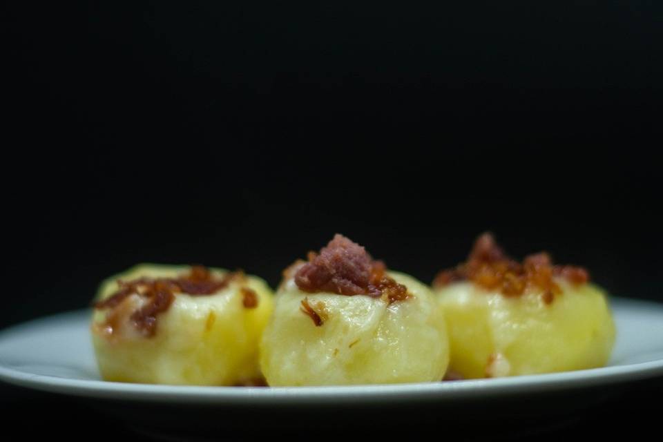 Batatinha queijo e bacon