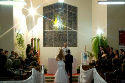 Na igreja