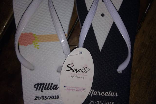 Sunelos Chinelos Personalizados