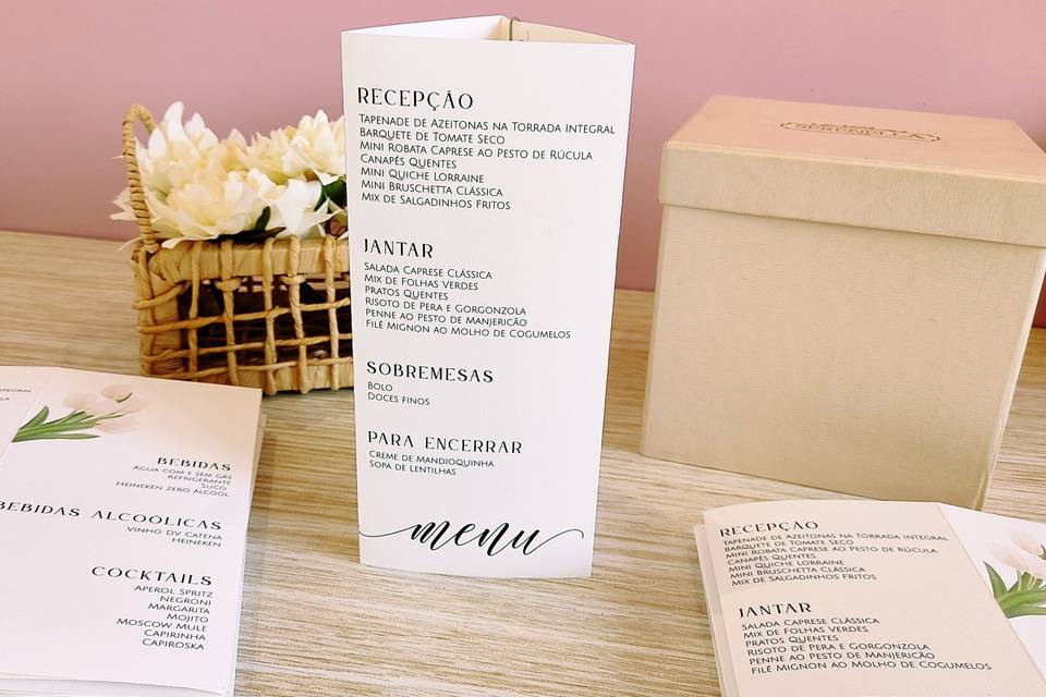 Menu casamento