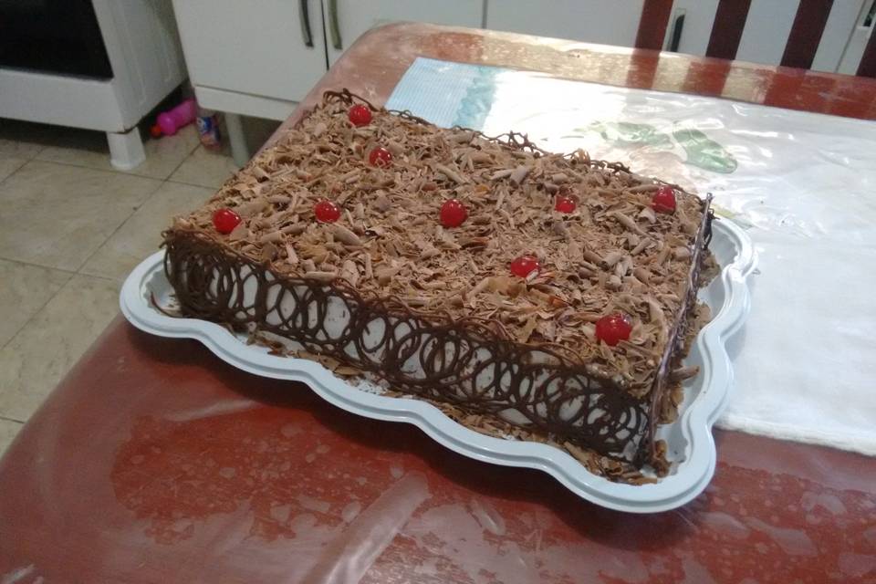 Chocolate, bolo de corte