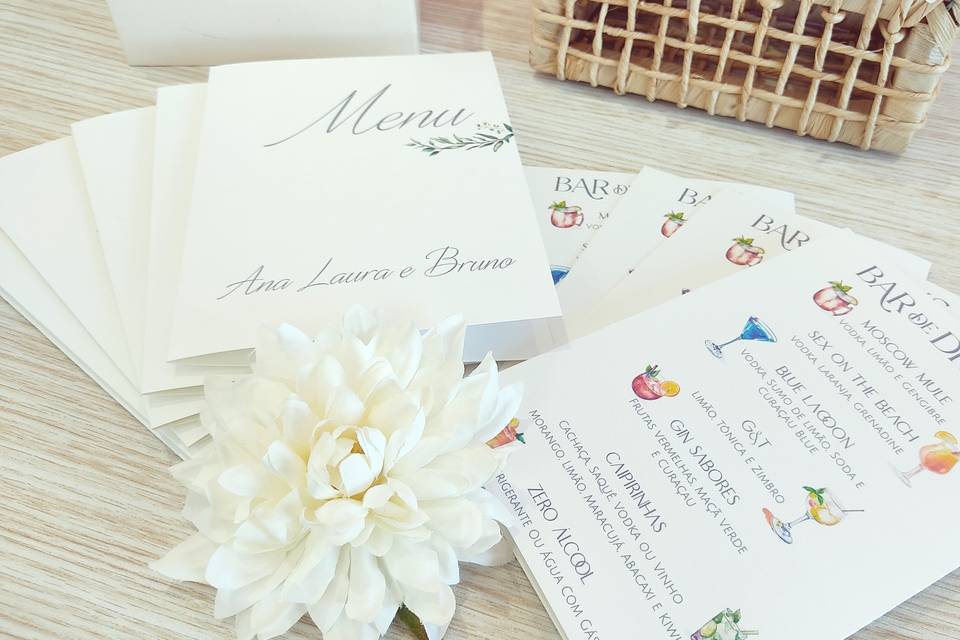 Menu casamento