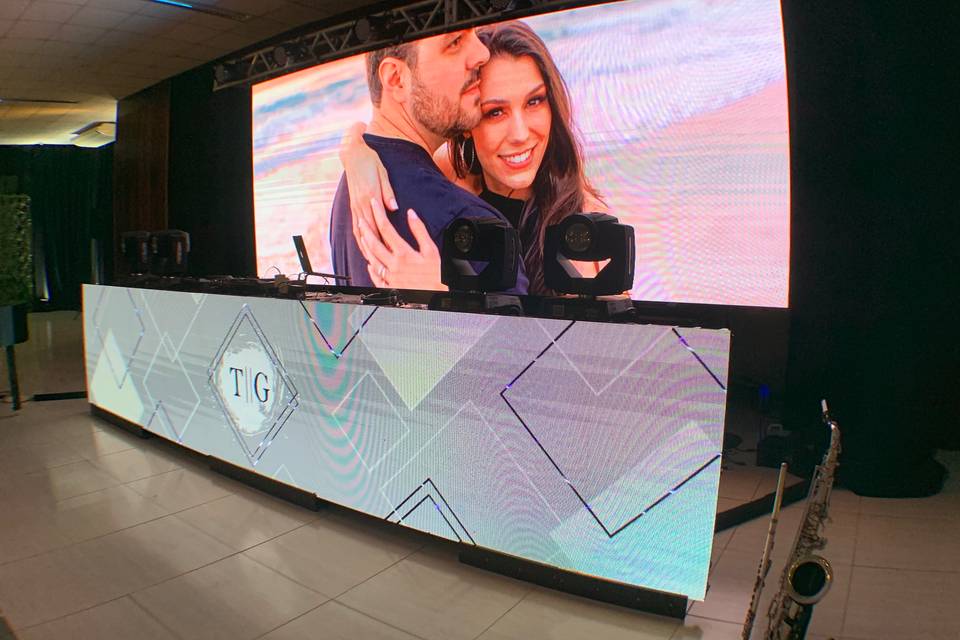 Painel de led booth dj