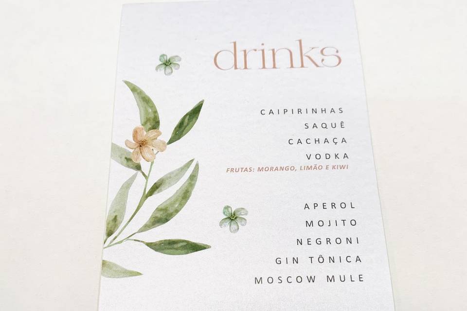 Menu Drinks