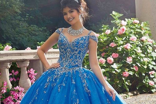 Vestido de 15 anos Azul Royal