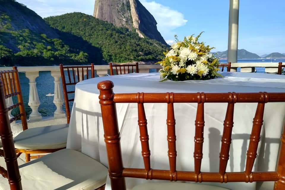 Mesa convidados praia