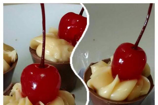Copinho de chocolate c/ cereja