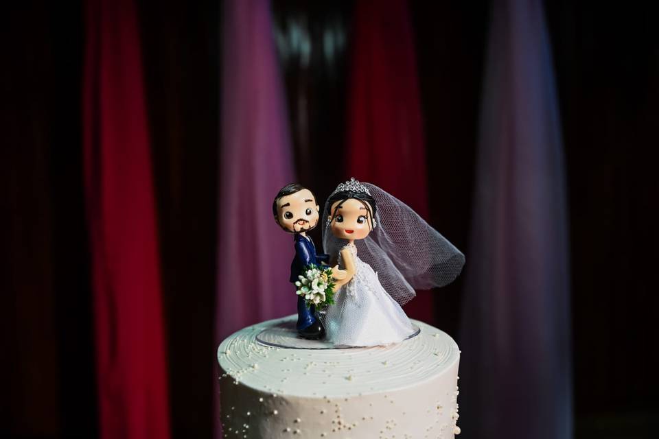 Topo Casal fofinho com véu