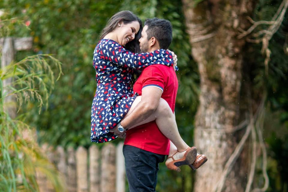 Casal na ponte