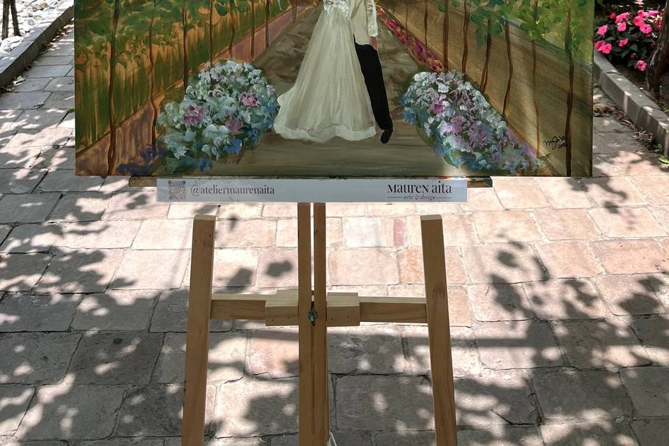 Arte pronta no casamento