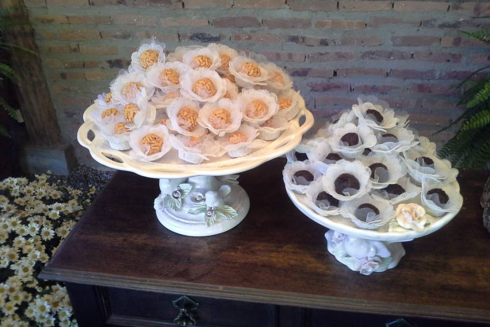 Mesa de brigadeiros belgas