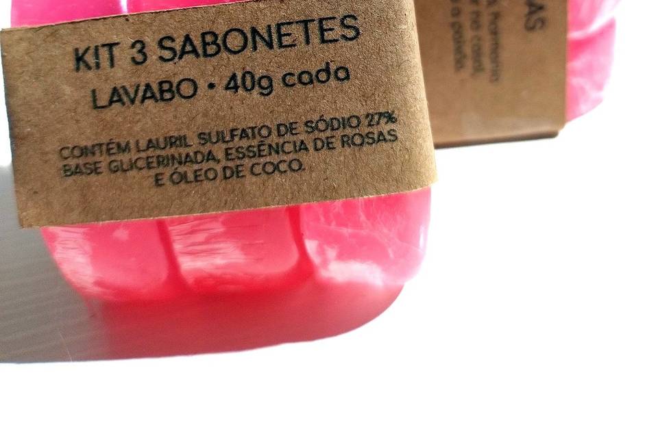 Kit 3 Sabonetes Lavabo 40g cad