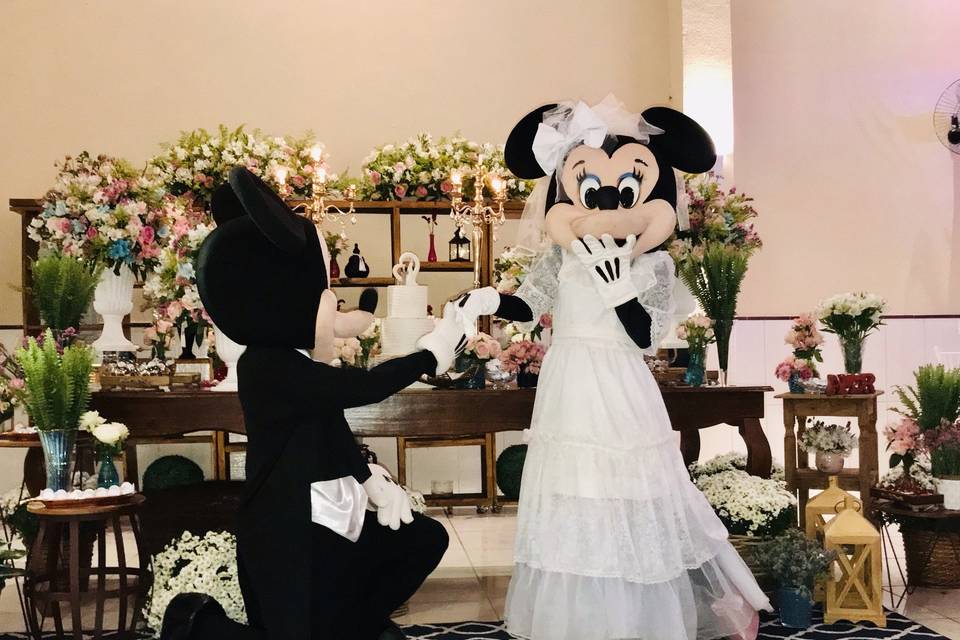 Mickey e minnie noivos