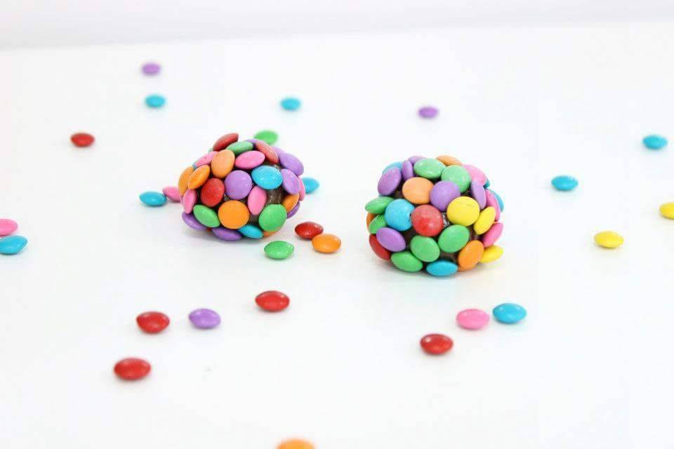 Brigadeiro com mini confete