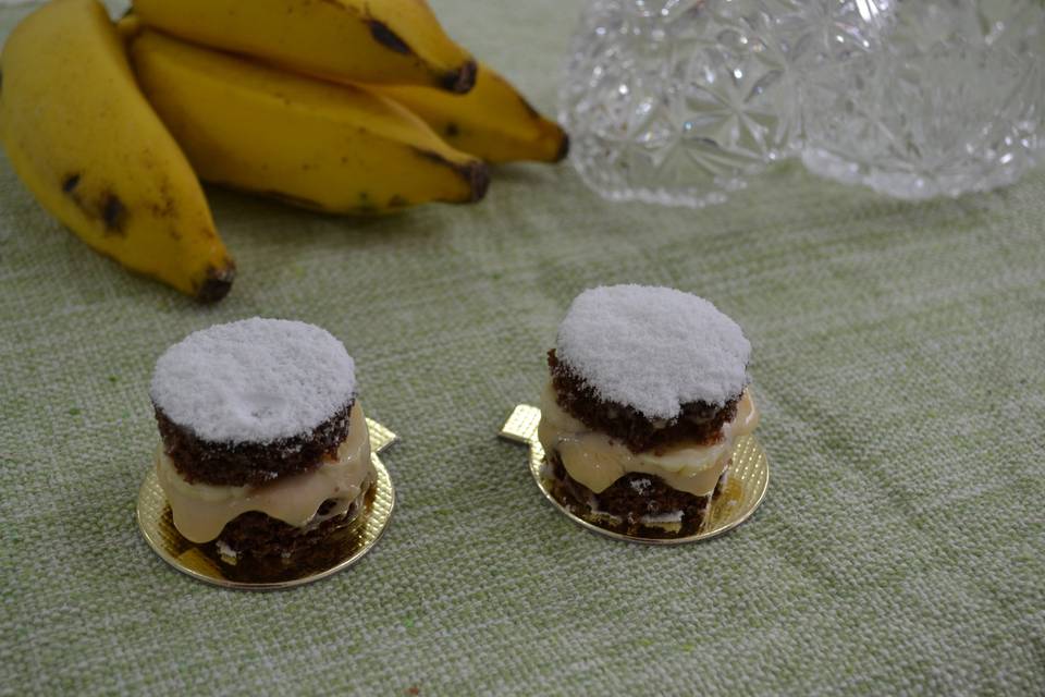 Bolo individual de banana