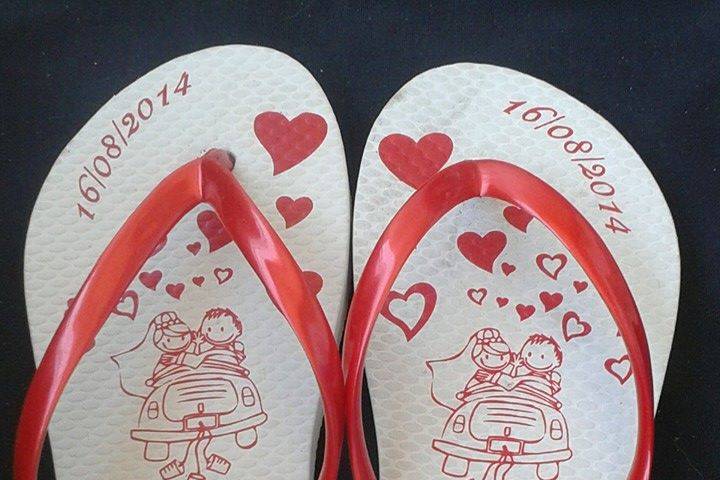 Chinelos personalizados