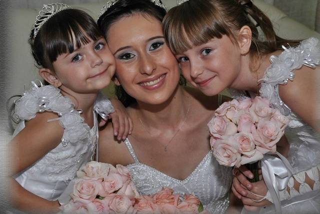 Noiva e daminhas
