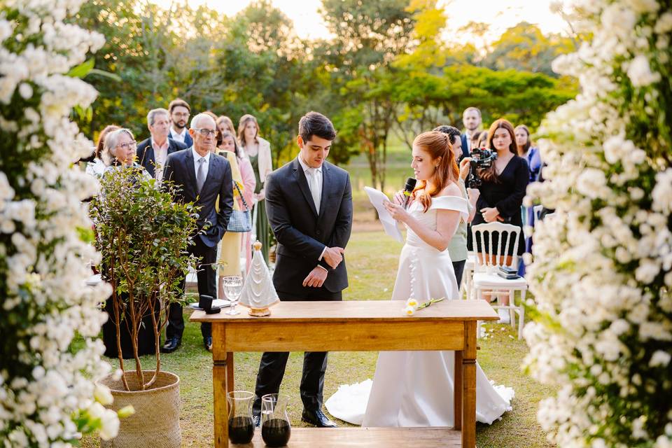 Cerimônia nas Palmeiras