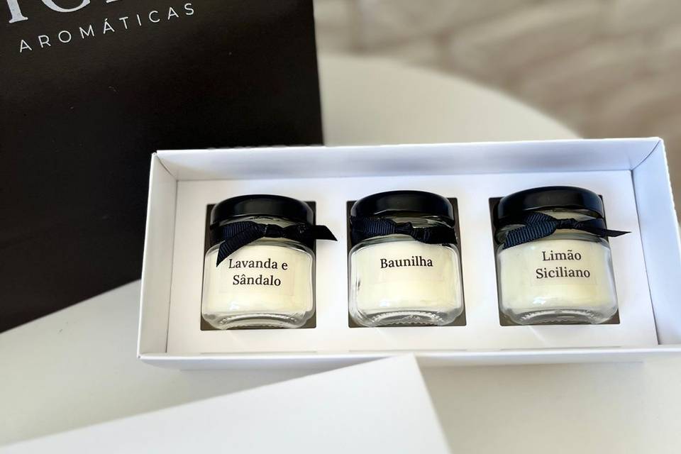 Kit Mini Velas Personalizáveis