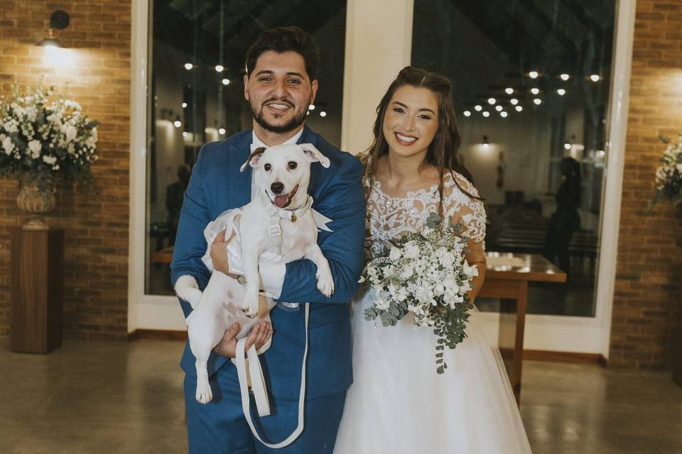 Noivos pós cerimonia