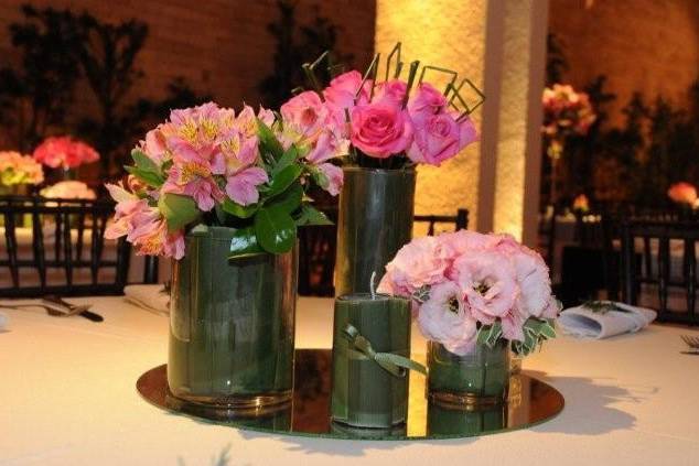 Flores como centro de mesa