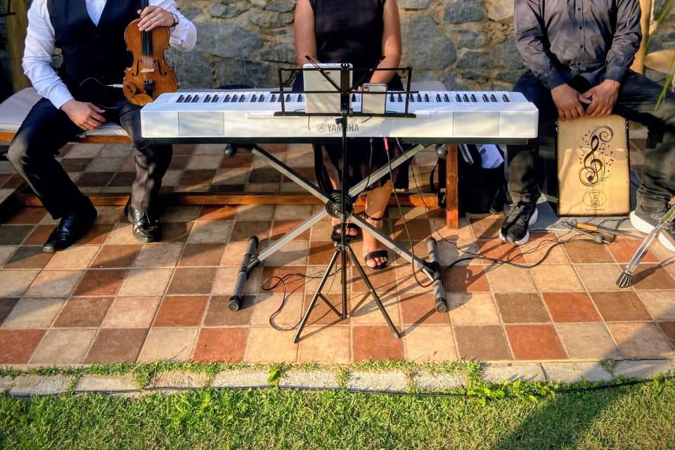 Trio : violino piano e cajon