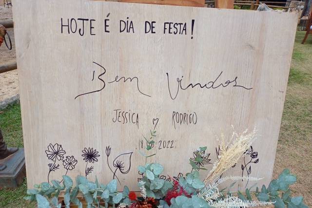 Placa Bem vindo