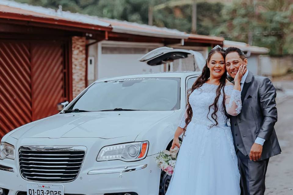 Casamento com limusine