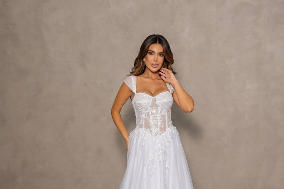 Vestido Branco Corselet