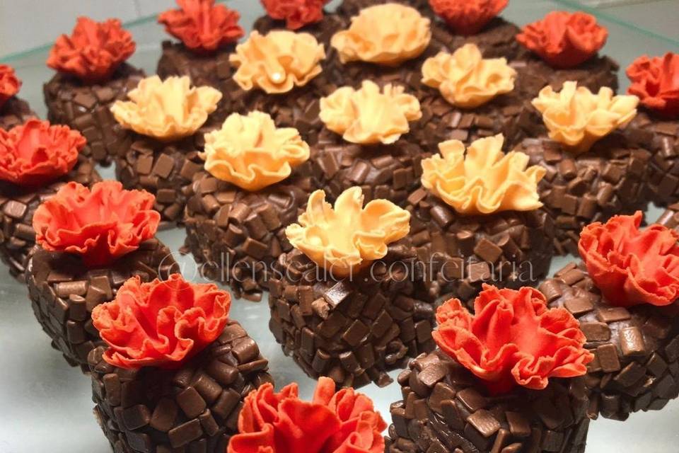 Brigadeiro floral