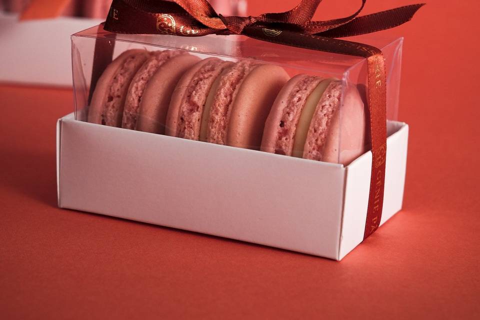 Caixa com 3 macarons