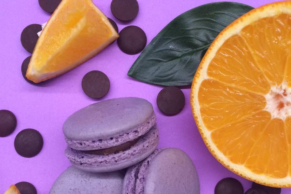 Macaron Choc. com Laranja