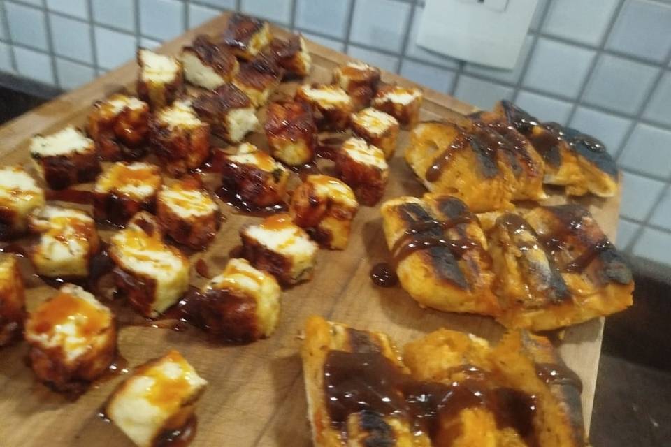 QUEIJO E PAO DE ALHO