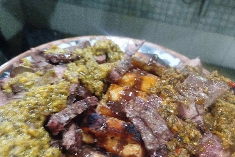 PAO DE ALHO E FLAT IRON