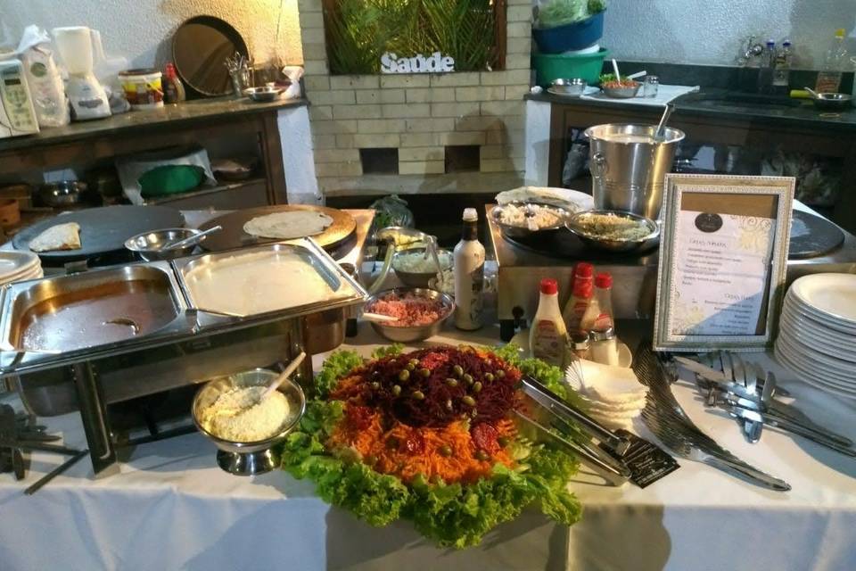 Mesa com Buffet Completo