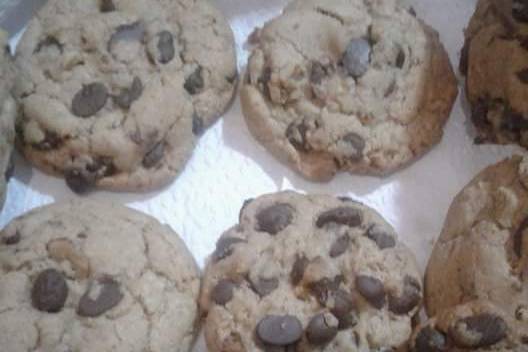 Cookies com gotas de chocolate