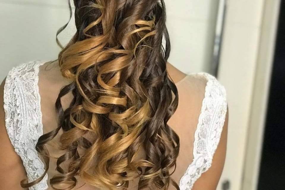 Penteado semi preso