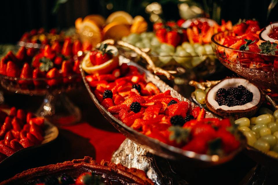 Fondue de chocolate para festa