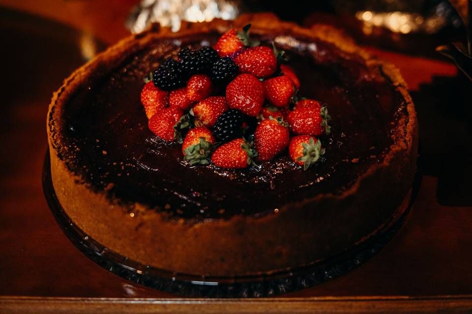 Fondue de chocolate para festa