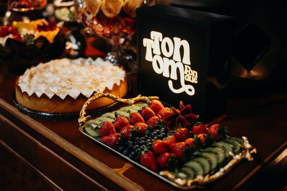 Fondue de chocolate para festa