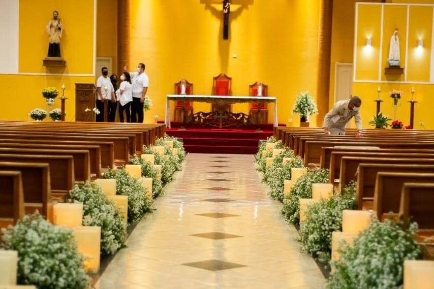 Igreja já pronta para o casame