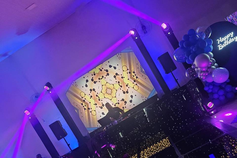 Estrutura com painel 3x2