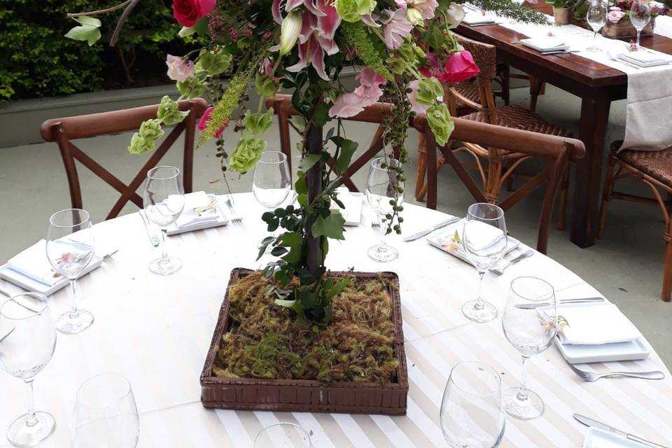 Arranjo floral decorativo