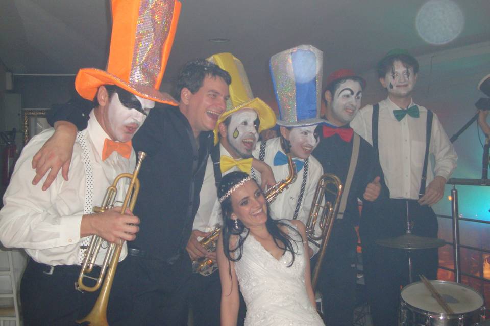 Carnaval com os noivos