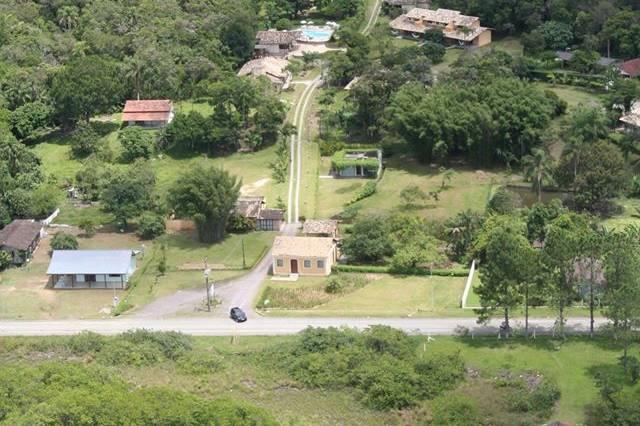 Foto aérea da pousada