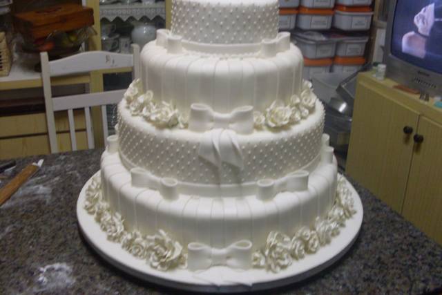 Bolo de casamento luxo