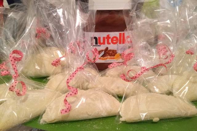 Pastelzinho ninho com nutella