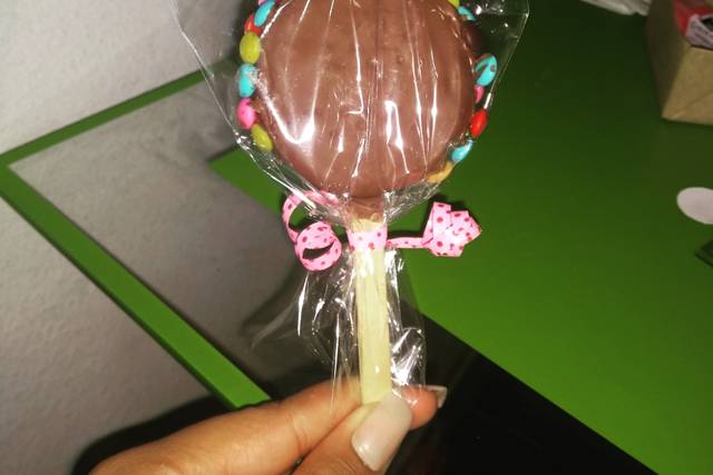 Pirulito de alfajor para lembr