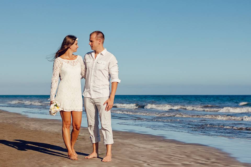 Pré-wedding na praia